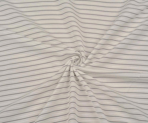 3,5 METRE ÇİZGİLİ VİSKON KUMAŞ - EKRU