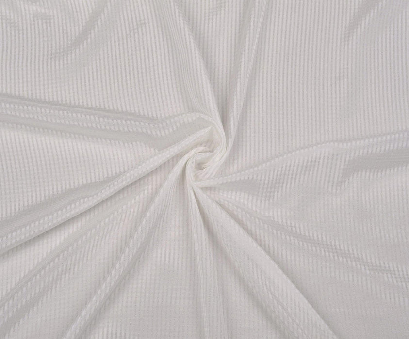 1 METRE DESENLİ ŞİFON KUMAŞ - EKRU