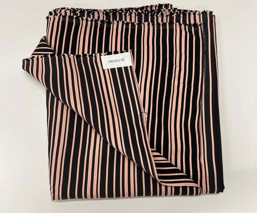2 METRE ÇİZGİLİ GÖMLEKLİK VİSKON KUMAŞ - PEMBE
