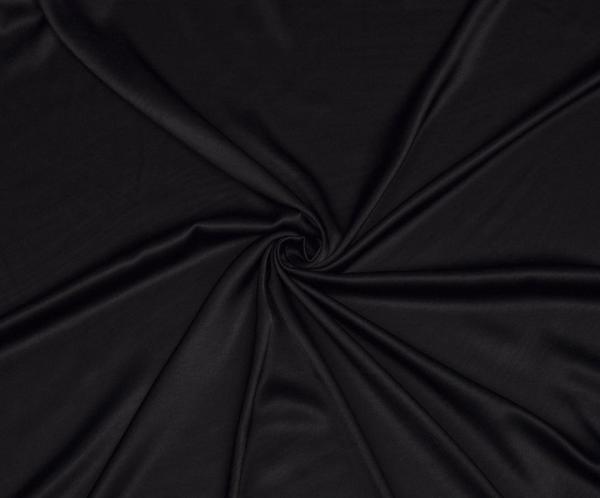 3,3 METRE VİSKON SATEN KUMAŞ - SİYAH