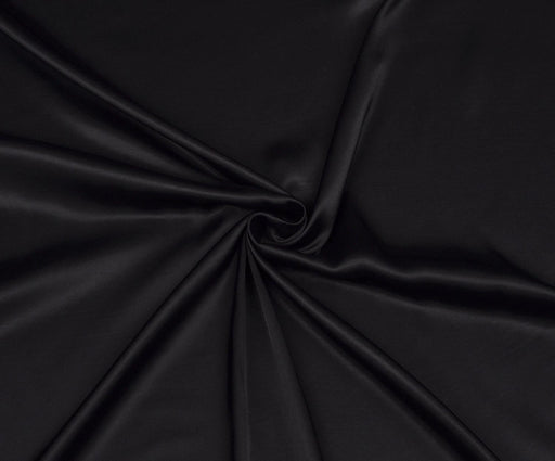 1,6 METRE VİSKON SATEN KUMAŞ - SİYAH