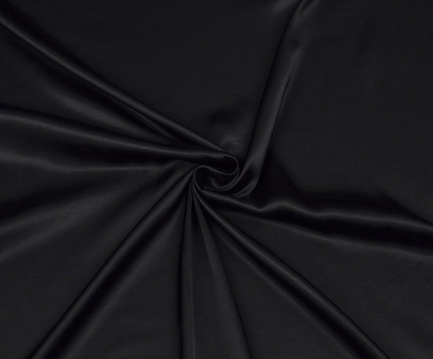 2,2 METRE VİSKON SATEN KUMAŞ - SİYAH