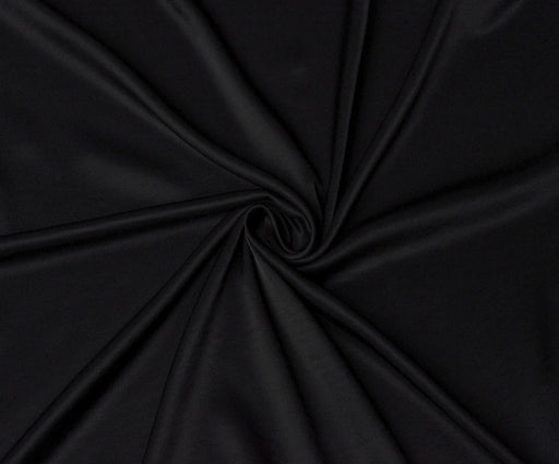 2,4 METRE VİSKON SATEN KUMAŞ - SİYAH