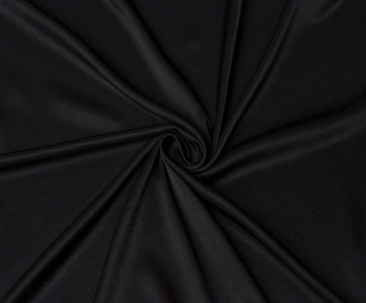0,6 METRE VİSKON SATEN KUMAŞ - SİYAH
