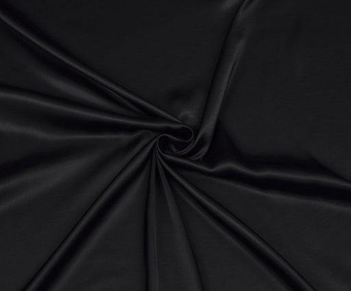 1,6 METRE VİSKON SATEN KUMAŞ - SİYAH