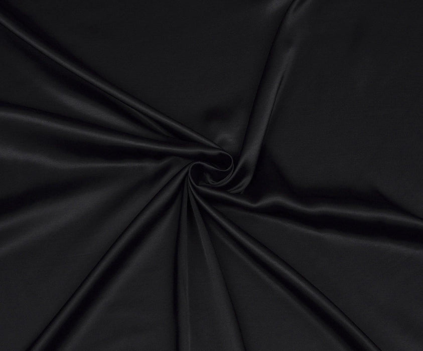 1,5 METRE VİSKON SATEN KUMAŞ - SİYAH