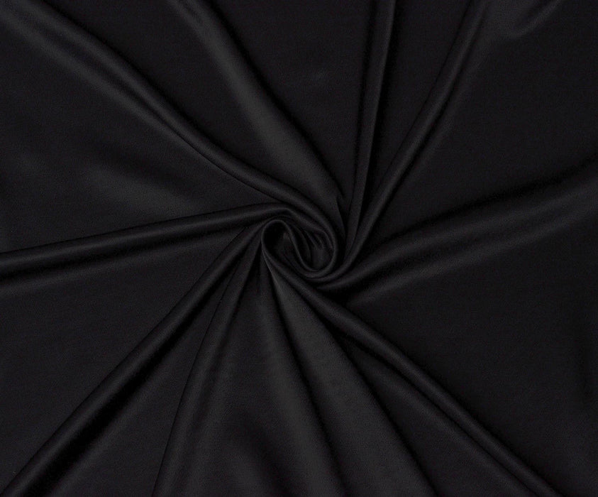 2 METRE VİSKON SATEN KUMAŞ - SİYAH