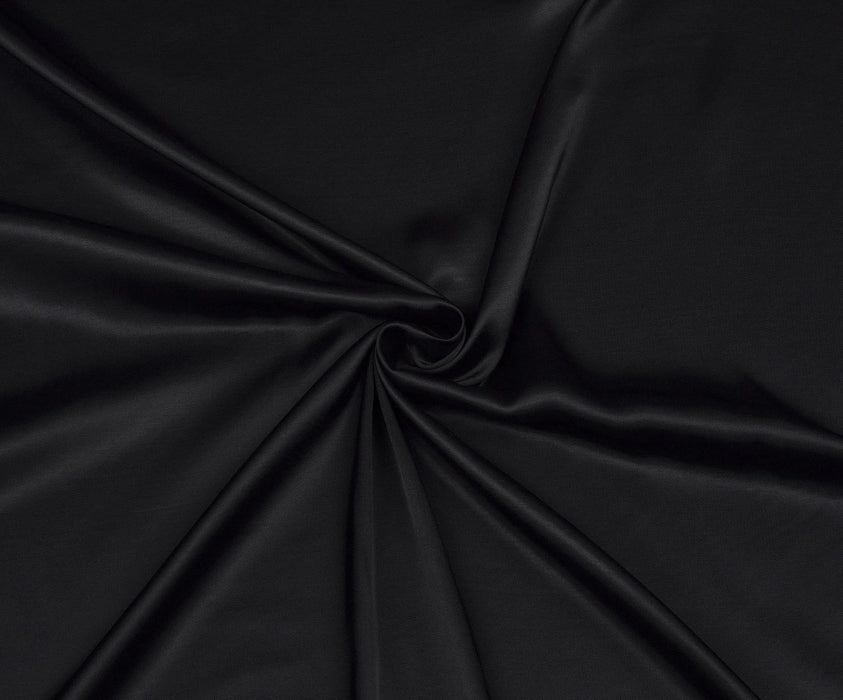 3,5 METRE VİSKON SATEN KUMAŞ - SİYAH