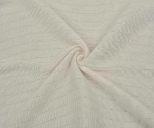 1,2 METRE ÇİZGİLİ VİSKON KUMAŞ - EKRU