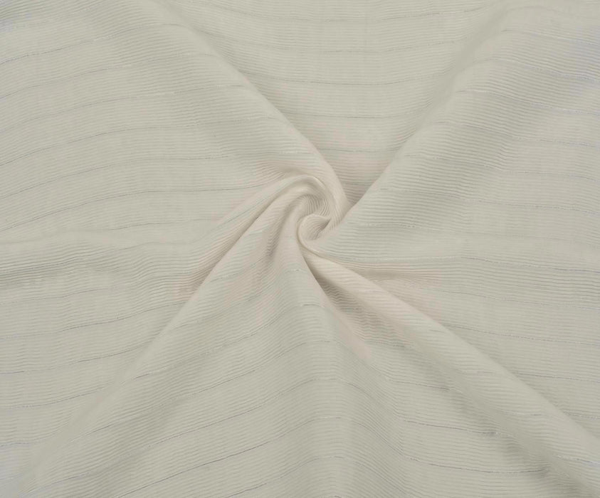 1,2 METRE ÇİZGİLİ VİSKON KUMAŞ - EKRU