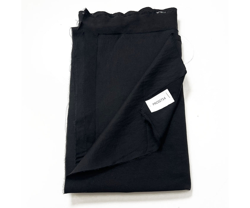 1,2 METRE GABARDİN VİSKON KUMAŞ - SİYAH