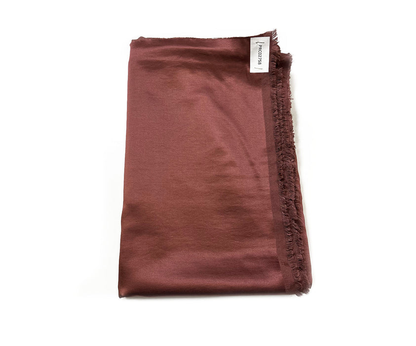 3 METRE SATEN KUMAŞ - KAHVE