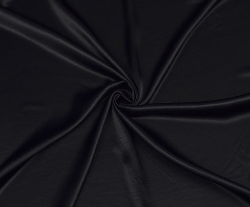 2 METRE VİSKON SATEN KUMAŞ - SİYAH