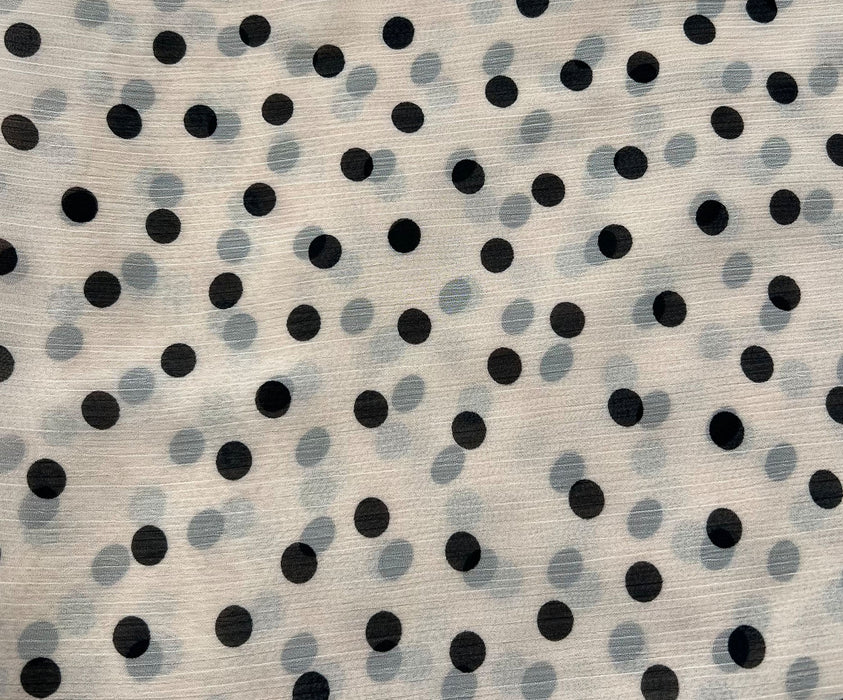 2,5 METRE PUANLI ŞİFON KUMAŞ - PUDRA
