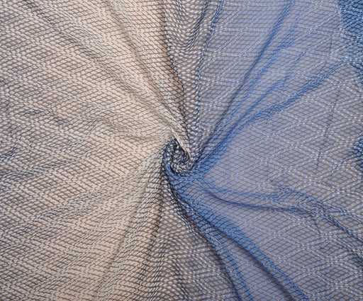2,3 METRE DESENLİ ŞİFON KUMAŞ - LACİVERT