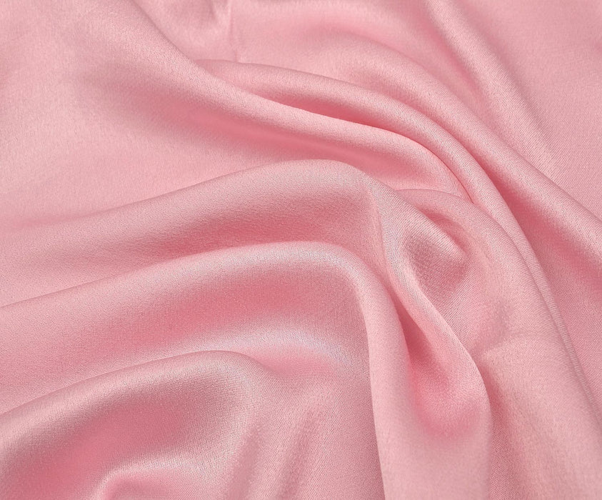 VİSKON SATEN KUMAŞ - PEMBE