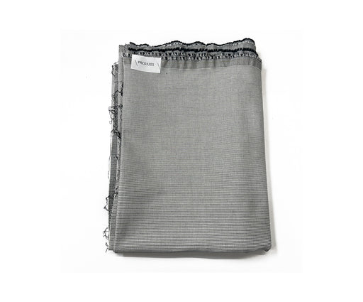 2 METRE ÇİZGİLİ LİKRALI KUMAŞ - GRİ