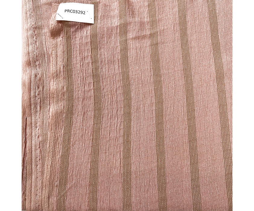 1 METRE ÇİZGİLİ ÖRME KUMAŞ - PEMBE