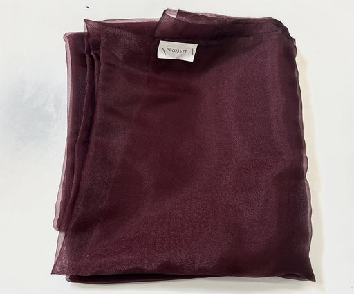 3,9 METRE ORGANZE ŞİFON KUMAŞ - BORDO