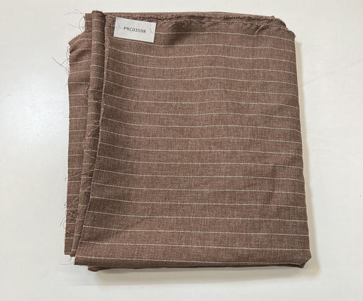 3 METRE ÇİZGİLİ ETEK PANTOLONLUK KUMAŞ - VİZON