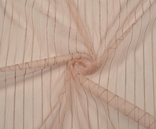 3,5 METRE DESENLİ TÜL KUMAŞ - PUDRA
