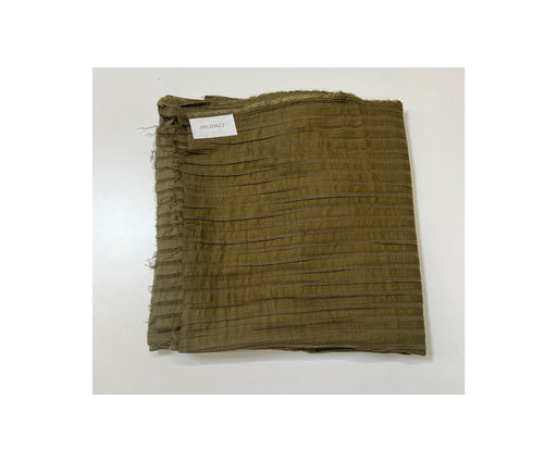 1,6 METRE ÇİZGİLİ ELBİSELİK KUMAŞ - HAKİ