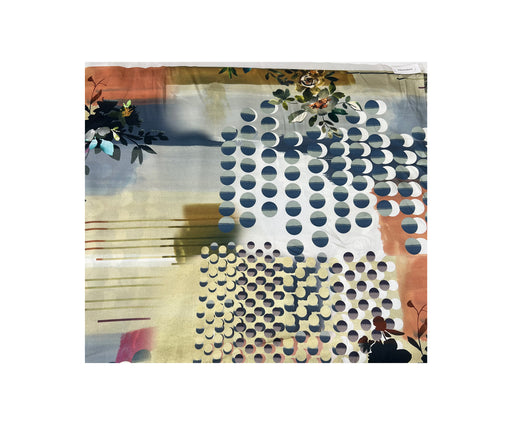 2,9 METRE DESENLİ SATEN KUMAŞ - YEŞİL
