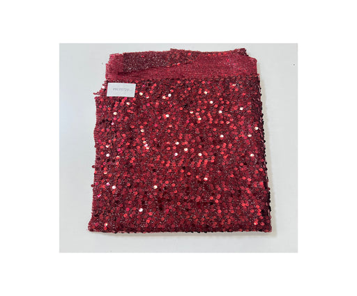 0,7 METRE ABİYELİK PUL PAYET KUMAŞ - BORDO
