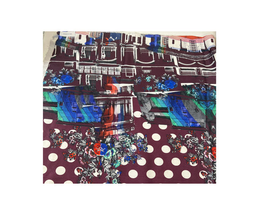 1 METRE DESENLİ KREP KUMAŞ - MARSALA