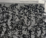 1 METRE İŞLEMELİ TÜL KUMAŞ - SİYAH