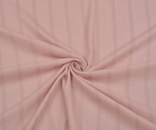 5 METRE ÇİZGİLİ İNCE ÖRME KUMAŞ - PEMBE
