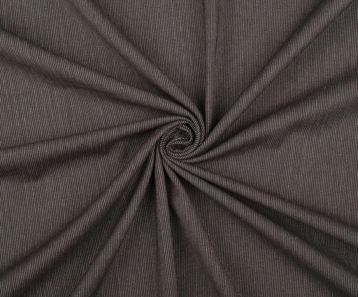 4 METRE ÇİZGİLİ LİKRALI KUMAŞ - KAHVE