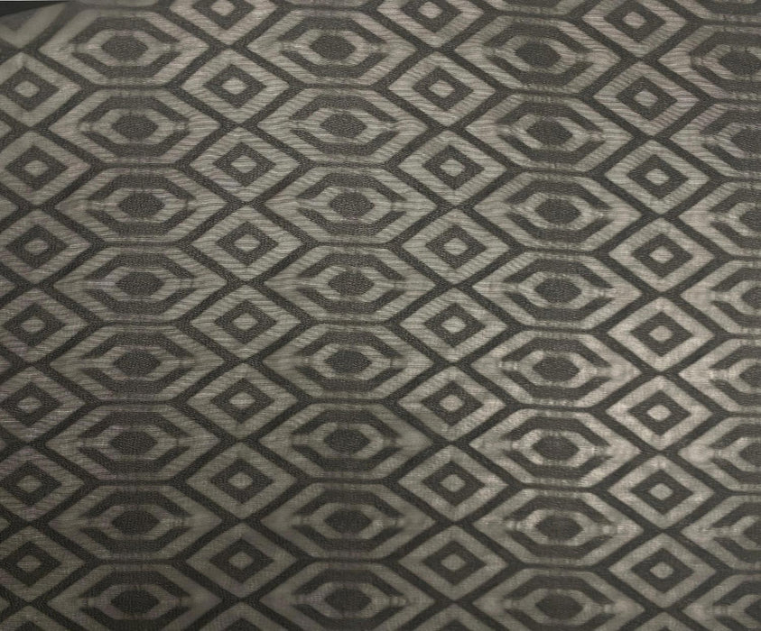 1,5 METRE DESENLİ ŞİFON KUMAŞ - SİYAH