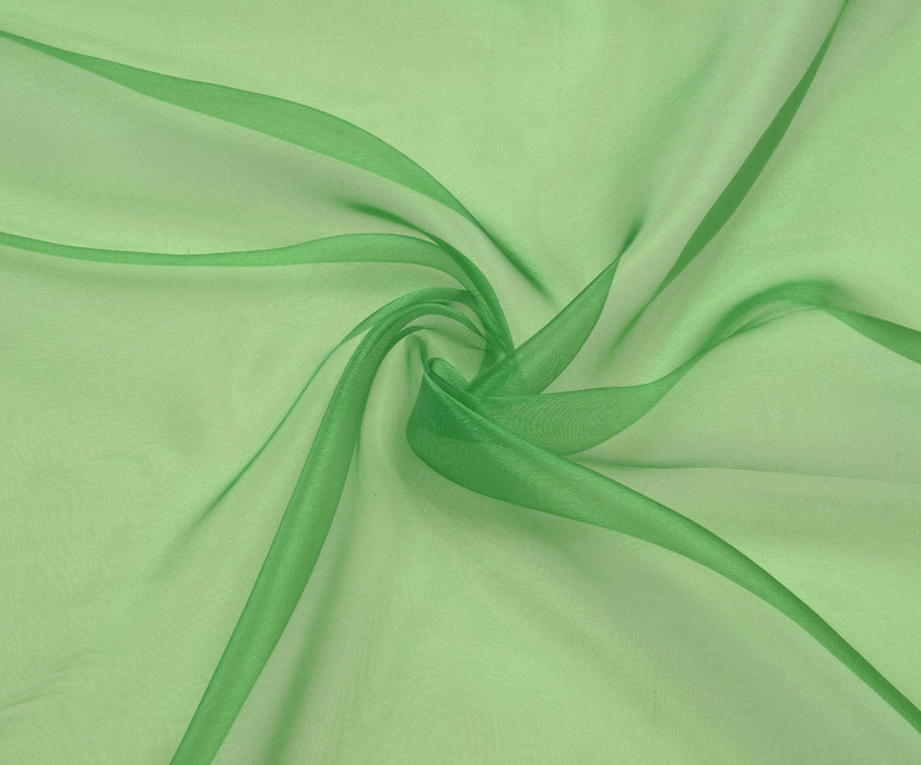 5,2 METRE ORGANZE ŞİFON KUMAŞ - YEŞİL
