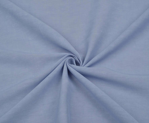 2 METRE DÖKÜMLÜ FLOŞ VİSKON KETEN KUMAŞ - MAVİ