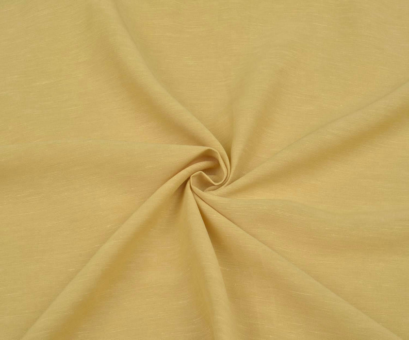 3 METRE DÖKÜMLÜ FLOŞ VİSKON KETEN KUMAŞ - SARI