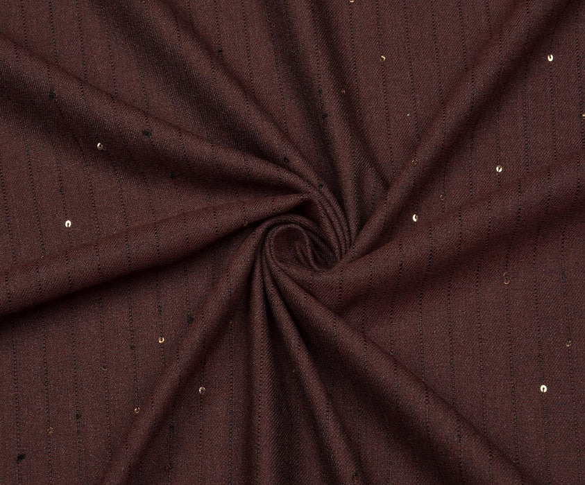 LİKRALI ETEK PANTOLONLUK KUMAŞ - BORDO