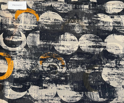 2 METRE DESENLİ ŞİFON KUMAŞ - SİYAH