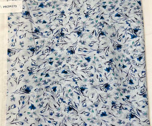 3 METRE DESENLİ ŞİFON KUMAŞ - MAVİ