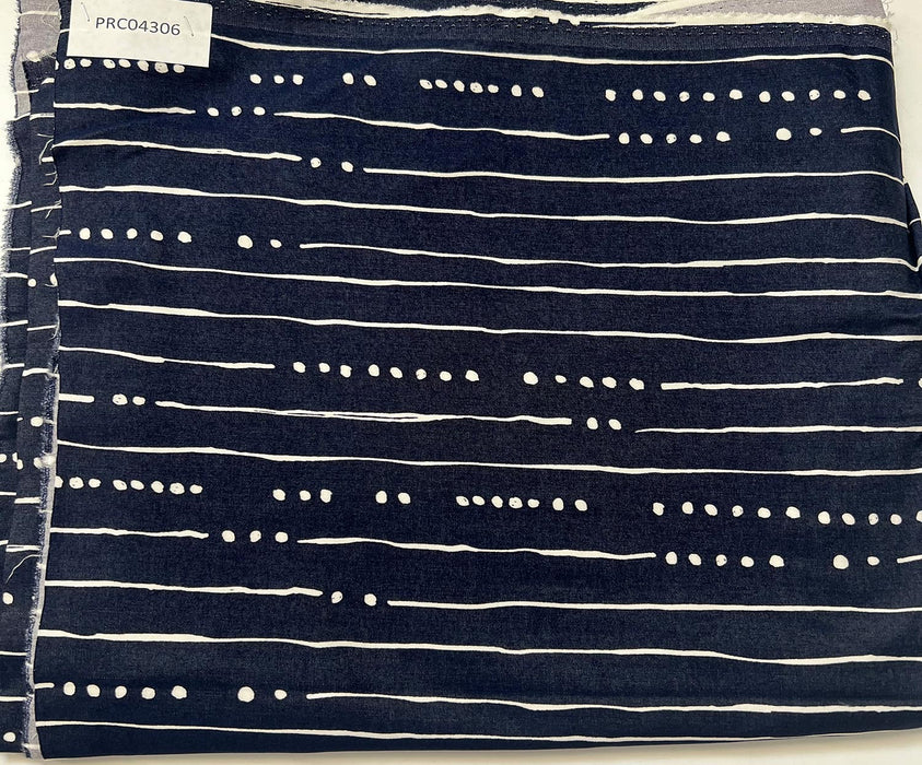 2,5 METRE DESENLİ KUMAŞ - LACİVERT