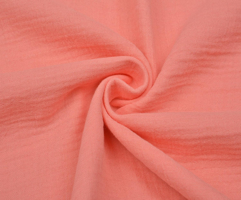 ÇİFT KAT MÜSLİN KUMAŞ - PEMBE