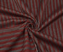 KAŞMİR EFEKTLİ ÇİZGİLİ KAŞE KABANLIK KUMAŞ - BORDO