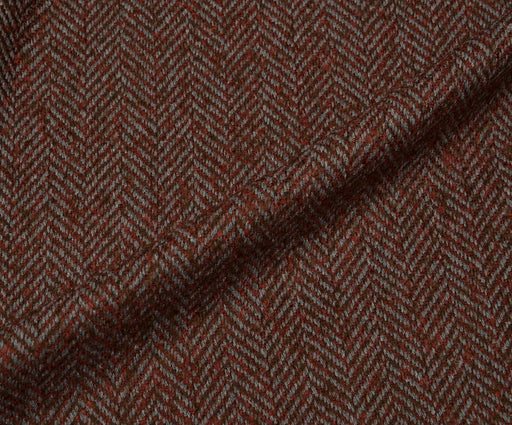 YÜN BALIKSIRTI  KUMAŞ - BORDO