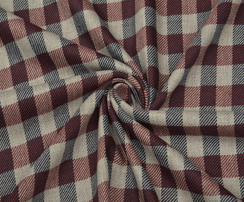 ODUNCU DESEN KUMAŞ - BORDO