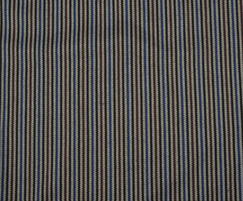 ÇİZGİLİ LİKRALI GABARDİN KUMAŞ - GRİ
