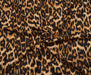 LEOPAR DESENLİ KREP KUMAŞ - TABA