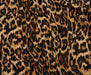 LEOPAR DESENLİ KREP KUMAŞ - TABA