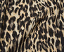 LEOPAR DESENLİ KREP KUMAŞ - BEJ