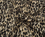 LEOPAR DESENLİ KREP KUMAŞ - BEJ