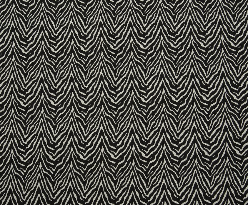 ZEBRA DESENLİ KUMAŞ - SİYAH
